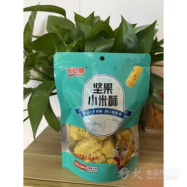 乐尚脆花生芝麻味坚果小米酥65g