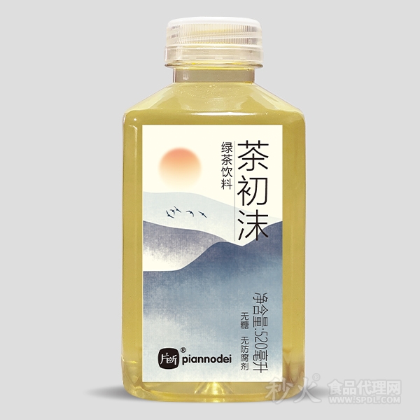 片断茶初沫绿茶饮料520ml