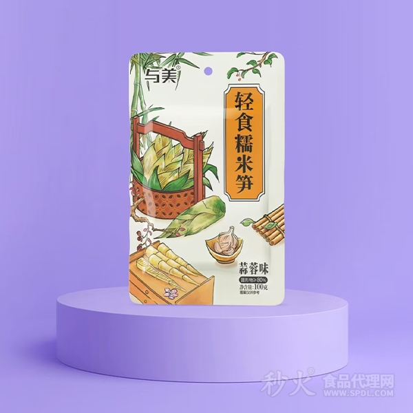 與美輕食糯米筍蒜蓉味100g