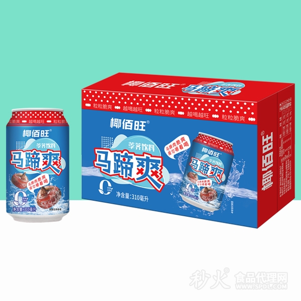 椰佰旺馬蹄爽飲料標(biāo)箱