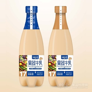 椰吉星果蔬牛乳1.25L