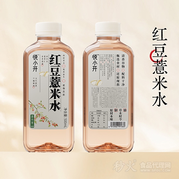 悦小开红豆薏米水500ml