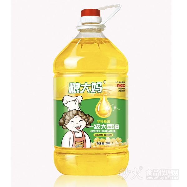 糧大媽非轉基因一級大豆油20L