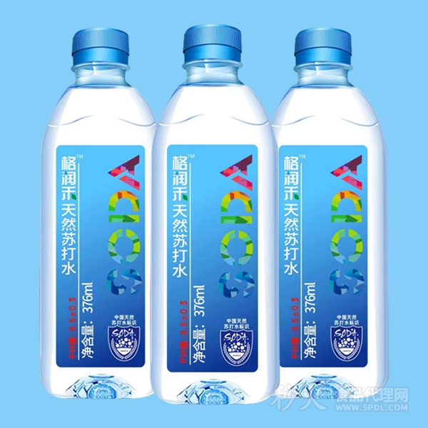 格润禾天然苏打水饮品376ml