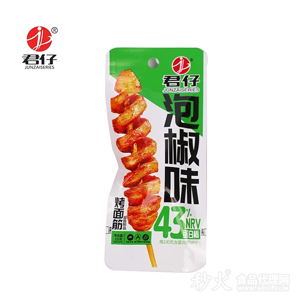 君仔泡椒味烤面筋25g