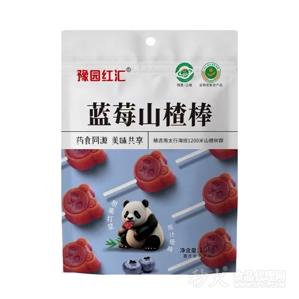 豫园红汇108g蓝莓山楂棒