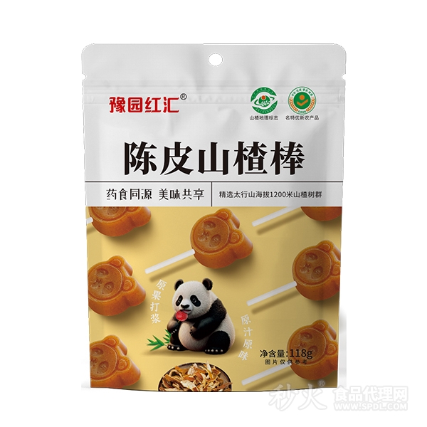 豫园红汇118g陈皮山楂棒