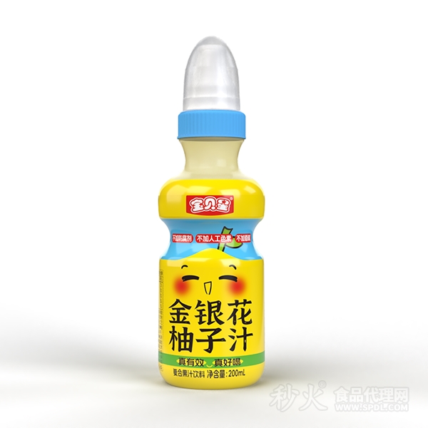 宝贝星金银花柚子汁200ml