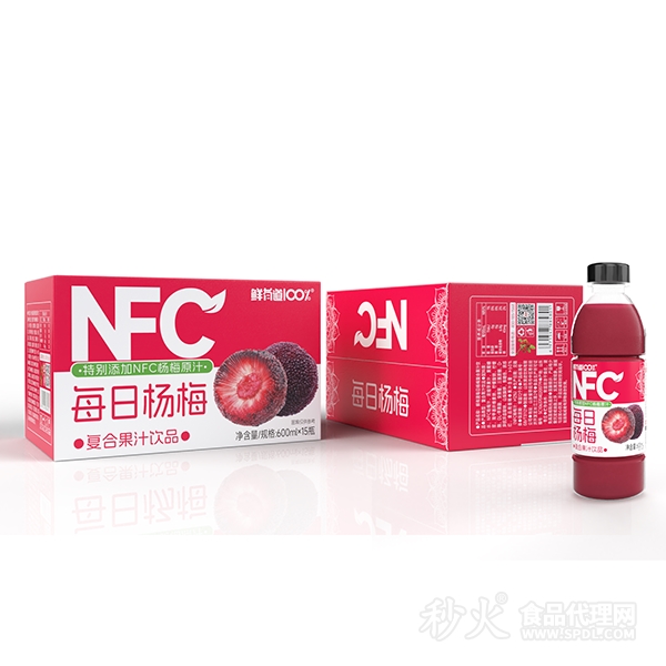 鮮有道每日楊梅復(fù)合果汁飲品600mlx15瓶