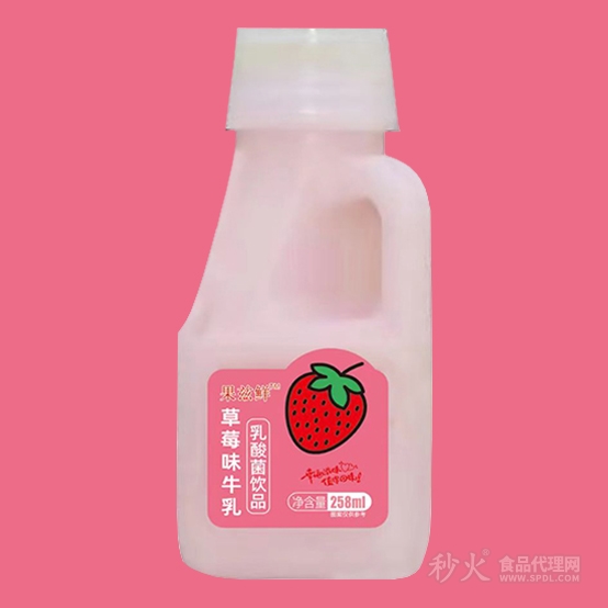 果兹鲜草莓牛乳饮品258ml