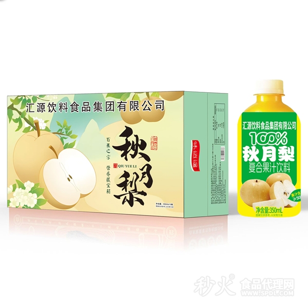 味逍遙秋月梨果汁飲品標(biāo)箱