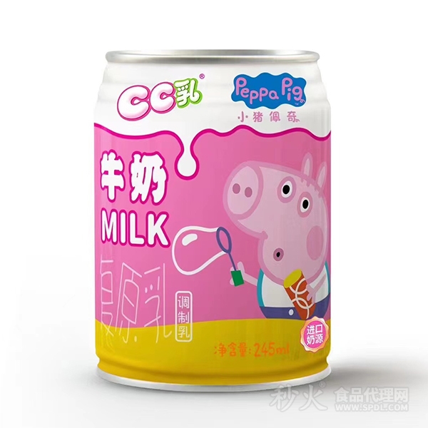 小豬佩奇CC乳牛奶245ml