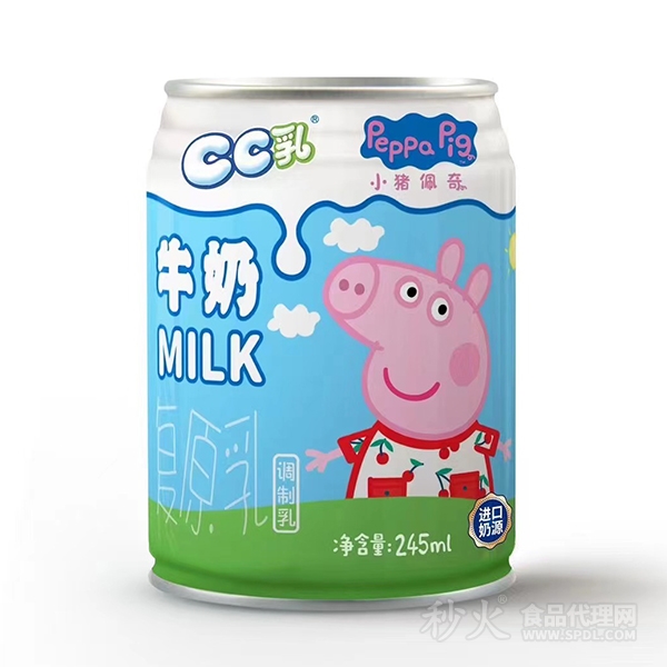 小豬佩奇CC乳牛奶245ml