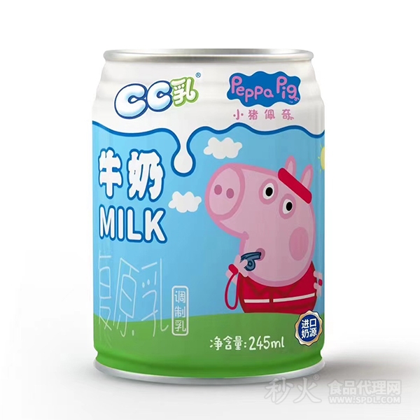 小猪佩奇CC乳牛奶245ml