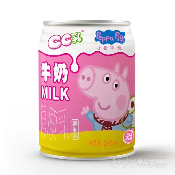 小豬佩奇CC乳牛奶245ml