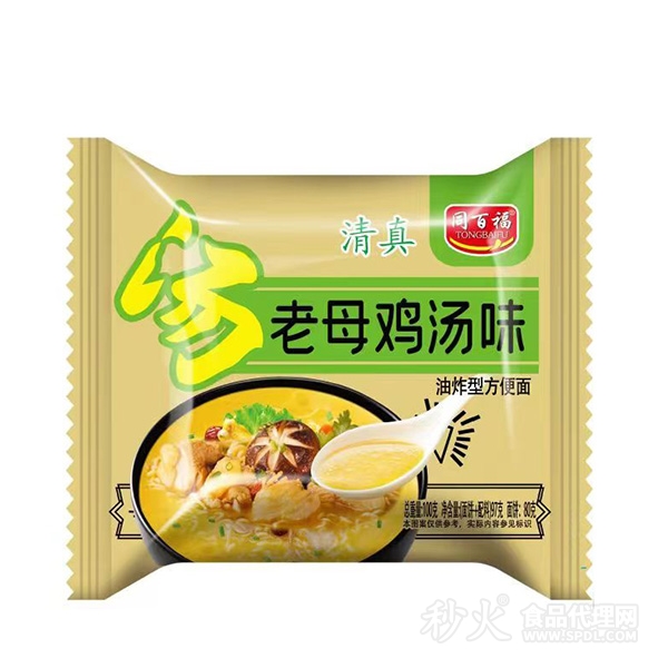 同百福老母鸡味汤面单包100g