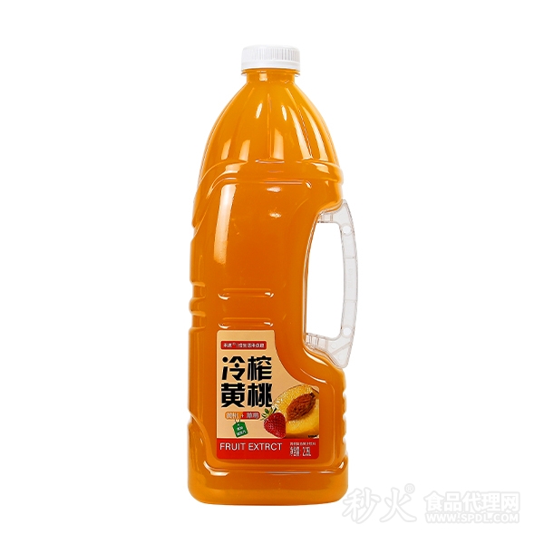 來趣NFC冷榨黃桃+草莓復合果汁2.35L