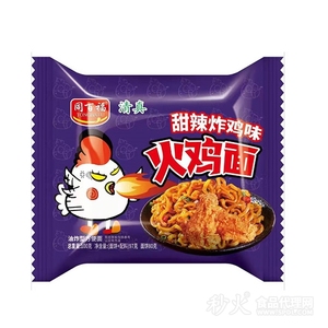 同百福火鸡面甜辣炸鸡味单包100g