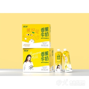 優(yōu)洋香蕉牛奶乳酸菌飲品1.25Lx8瓶