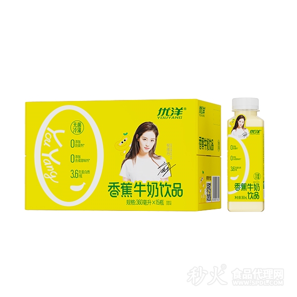 优洋香蕉牛奶饮品360mlx15瓶