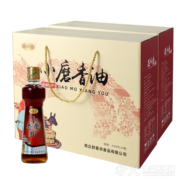 韻香濃小磨香油440mlx4瓶