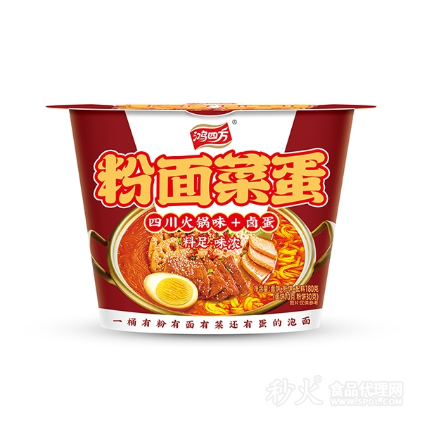 鸿四方粉面菜蛋180g