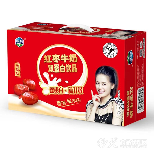 順有紅棗牛奶雙蛋白飲品