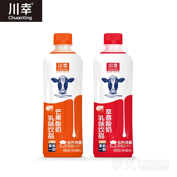 川幸草莓酸奶/芒果酸奶乳味饮品550ml