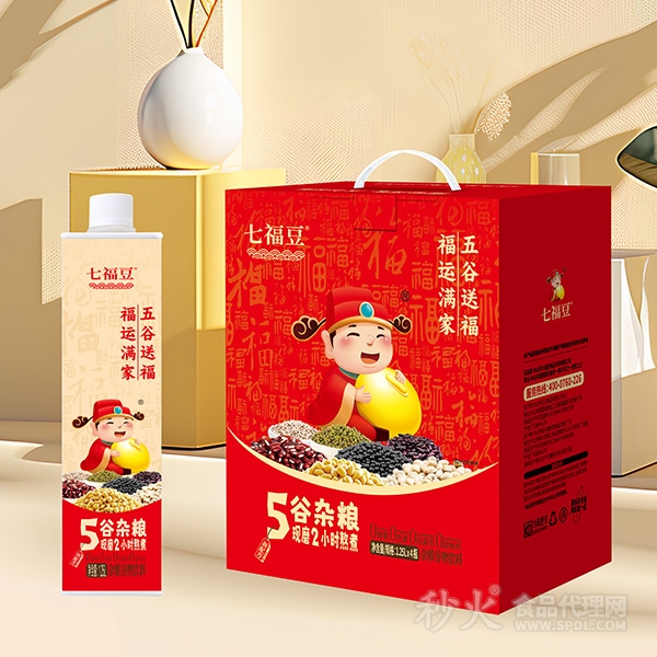 七福豆五谷雜糧飲品1.25L箱裝