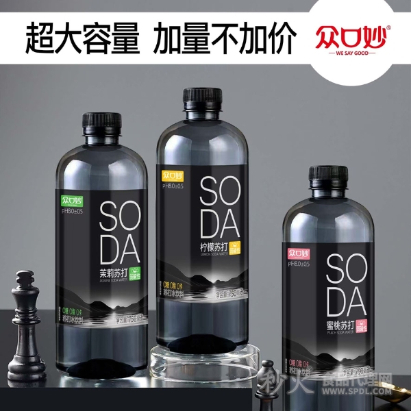 众口妙苏打水饮料750ml