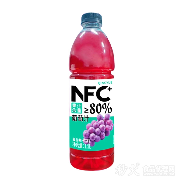 轻悦NFC葡萄汁复合果汁饮料1.5L