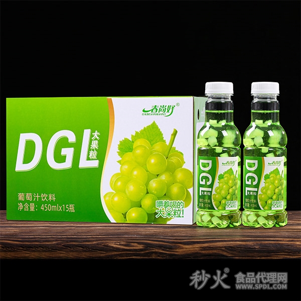 春尚好大果粒葡萄汁饮料450ml×15瓶