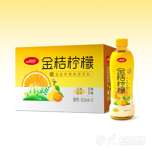 春尚好金桔柠檬味茶饮料500ml×15瓶