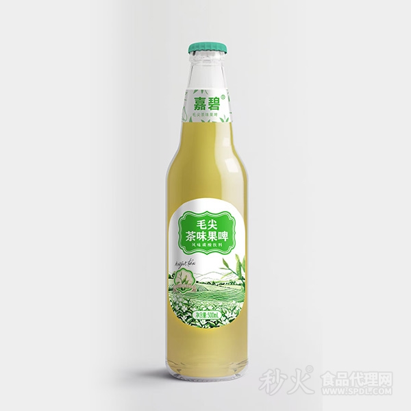 嘉碧毛尖茶味果啤风味碳酸饮料500ml