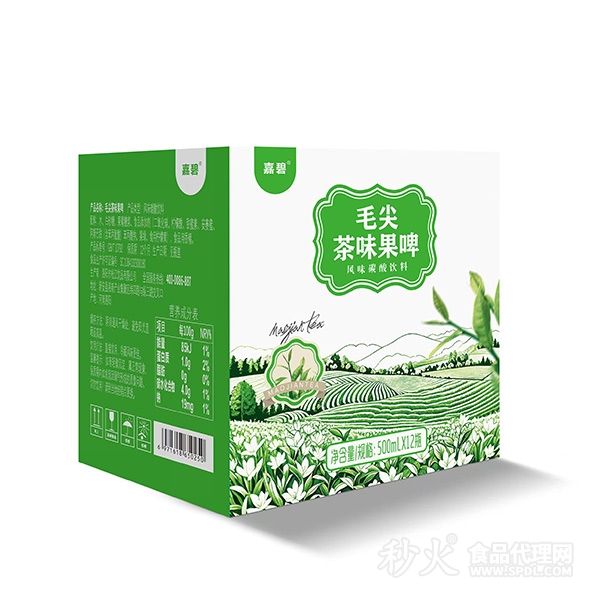 嘉碧毛尖茶味果啤500ml