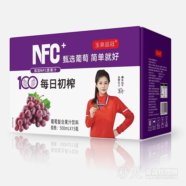 NFC每日初榨葡萄复合果汁饮料500ml×15瓶