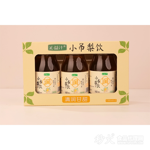 沁益汁小吊梨饮198ml&#215;3瓶2