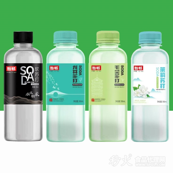 妙畅苏打水饮品590ml