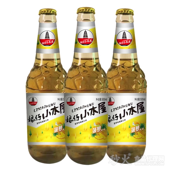 狼仔小木屋菠萝味汽水500ml