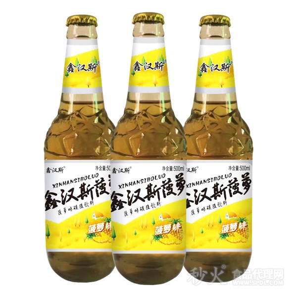 鑫汉斯菠萝味汽水500ml