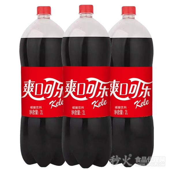 爽口可乐汽水2L