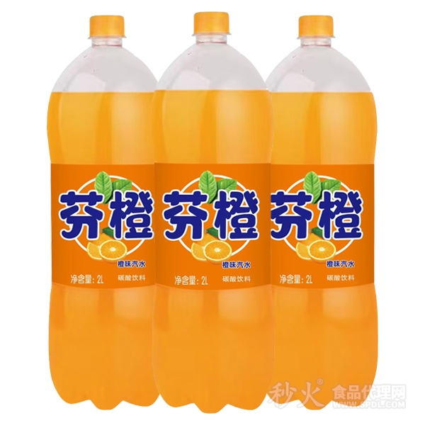 芬橙汽水2L