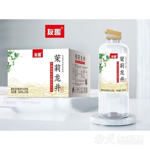 友趣茉莉龙井茶茉莉龙井味苏打水饮料520ml×12瓶