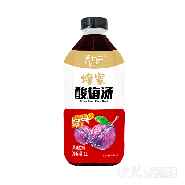 养力元蜂蜜酸梅汤果味饮料1L