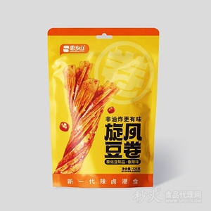 思乡山旋风豆卷香辣味膨化豆制品228g