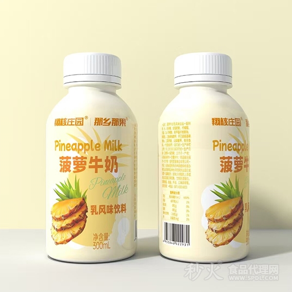 翔核庄园那山那果菠萝牛奶乳风味饮料300ml