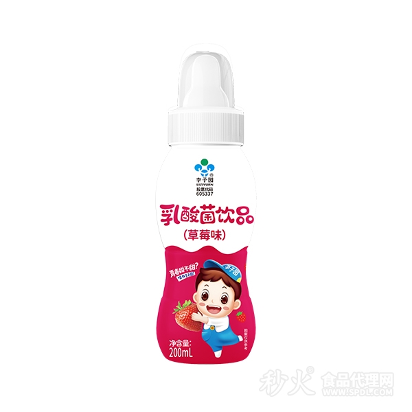 李子园乳酸菌饮品草莓味200ml