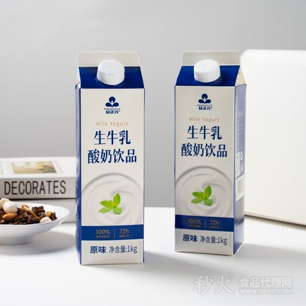 益正元生牛乳酸奶饮品原味1kg