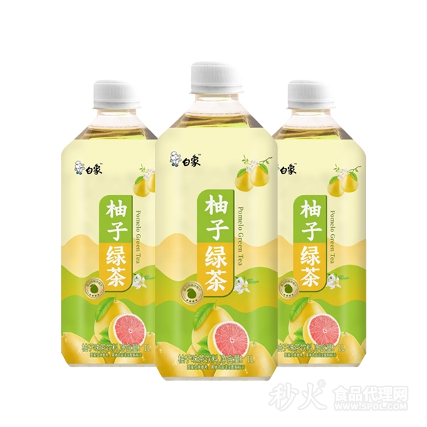 白象柚子绿茶饮料1L