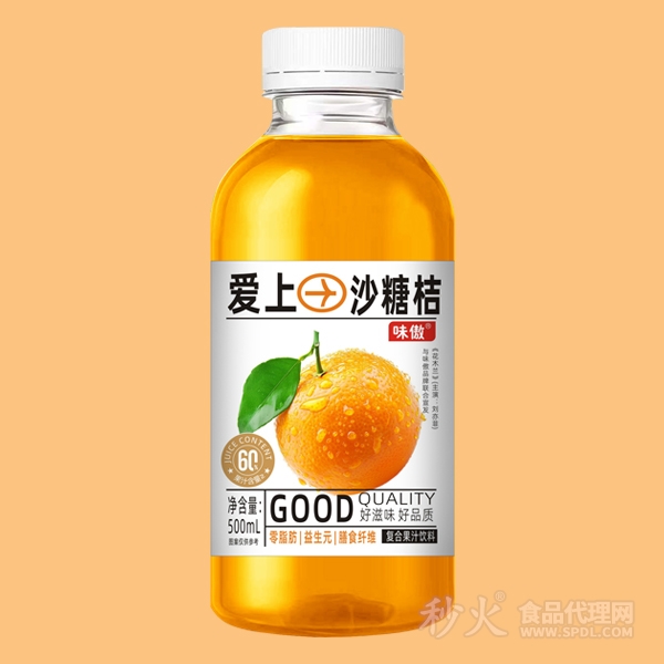 味傲沙糖桔果汁饮品500ml